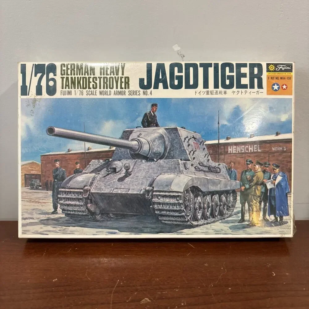 Fujimi German Heavy Tank Destroyer Jagdtiger 1:76 Scale Kit #WA4 - New